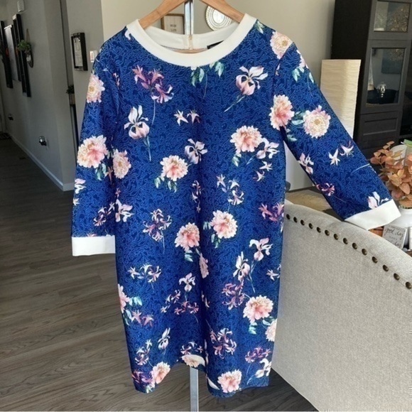 💋 Pietro Brunelli floral formal maternity dress 👗 M - Picture 9 of 11